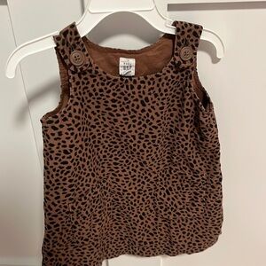 BABY GAP corduroy leopard dress 18-24 months